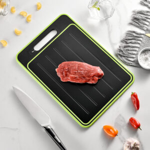 Aluminum Cutting Board with Defrosting Function and Built-in Knife Sharpener