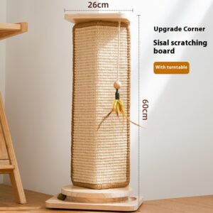 Corner-Mount Sisal Cat Scratching Post