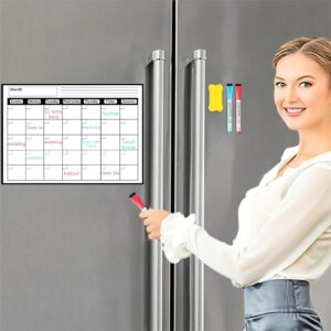 Magnetic Dry Erase Message Board for Refrigerator