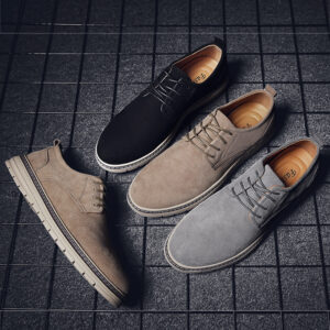 Men's Canvas Work Shoes - Casual Slip-On Style