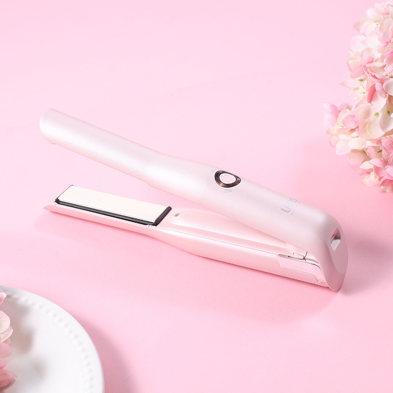 Mini USB Rechargeable Hair Straightener with Ceramic Plates