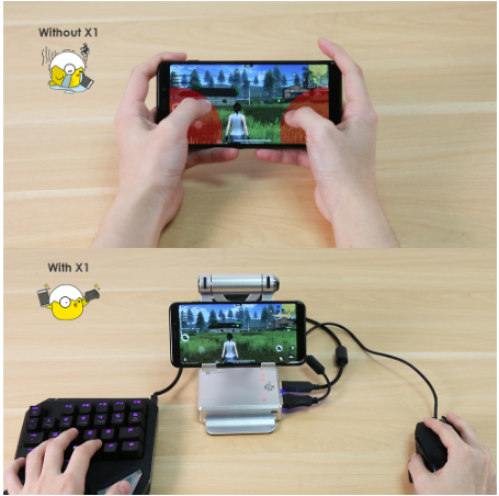 Mobile Gaming Keyboard and Mouse Controller Adapter