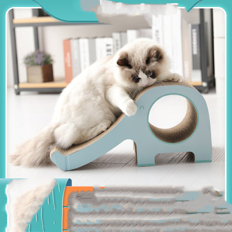 Multi-Level Corrugated Paper Cat Climbing Tower with Scratch Surfaces