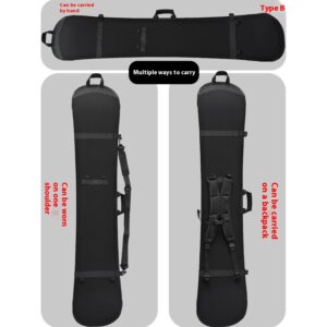 Padded Ski Board Bag with Shoulder Straps - Velcro Closure