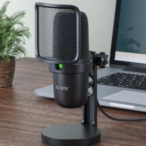 Professional USB Desktop Microphone for Gaming and Streaming