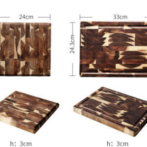 Solid Wood Cutting Board - Acacia Wood Kitchen Chopping Block